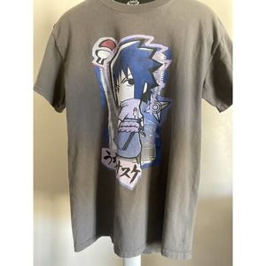 Naruto Shippuden T Shirt Men medium gray 20th Anniversary Ripple Junction Anime